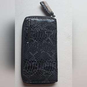 Black Textured Wallet